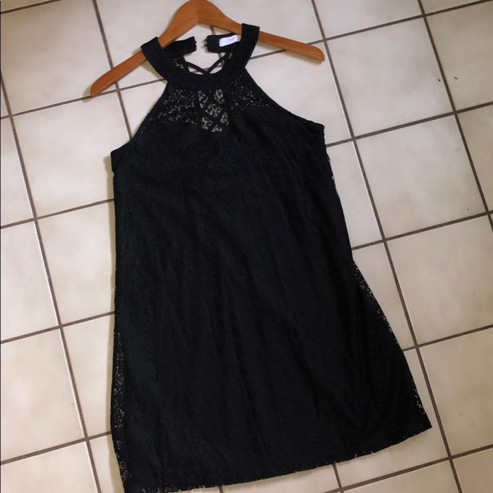 Lace black dress